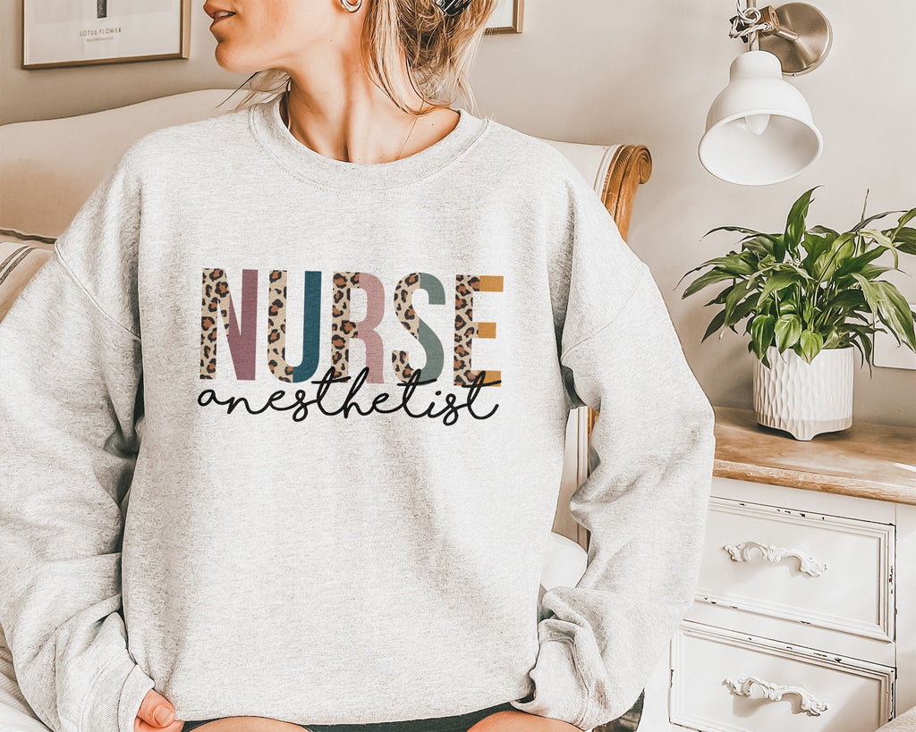 Nurse Anesthetist Sweatshirt, CRNA Nurse, Gift For Nurses, Nursing Student, Clinicals Shirt, APRN Nurse, Unisex Crewneck Sweatshirt