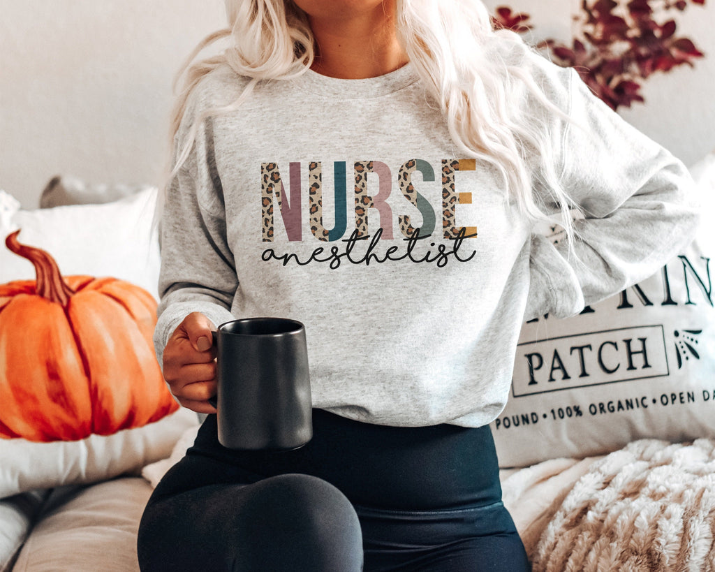 Nurse Anesthetist Sweatshirt, CRNA Nurse, Gift For Nurses, Nursing Student, Clinicals Shirt, APRN Nurse, Unisex Crewneck Sweatshirt
