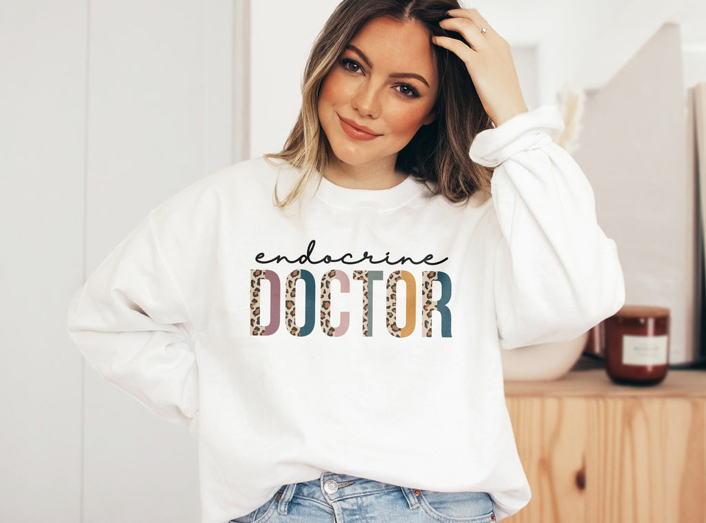 Endocrine Doctor, Doctorate Dr. Shirt, New Doctor To Be, Medical School Graduation, Match Day Residency, Endocrinologist Crewneck Sweatshirt