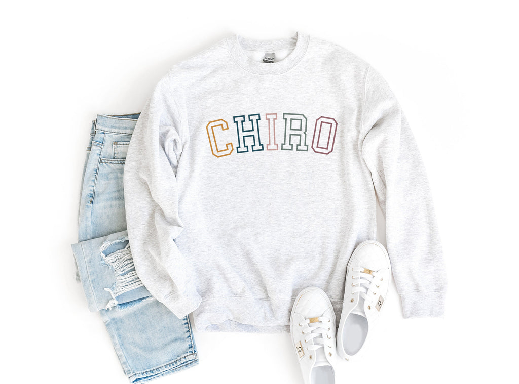 Retro Chiro Sweatshirt, Licensed Chiropractor Gift, Chiropractic Adjustment, Coworker Gift, Team Office Group, Unisex Crewneck Sweatshirt