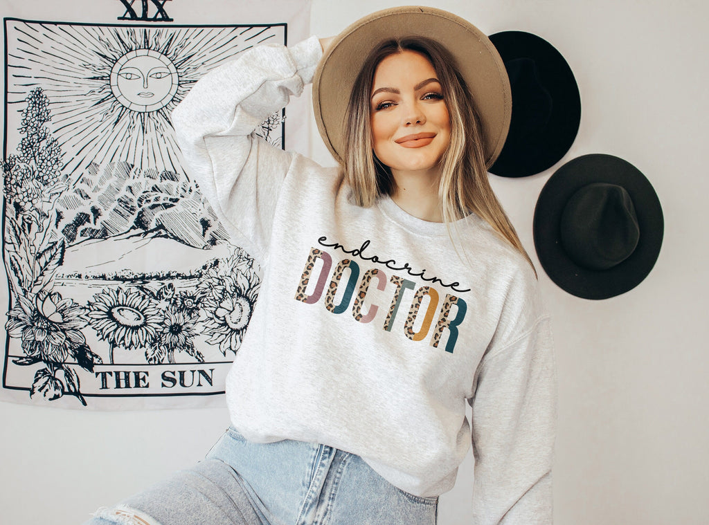 Endocrine Doctor, Doctorate Dr. Shirt, New Doctor To Be, Medical School Graduation, Match Day Residency, Endocrinologist Crewneck Sweatshirt