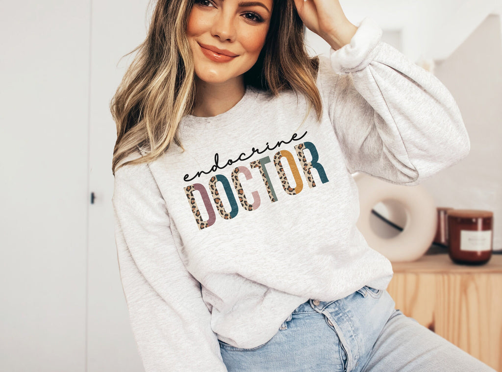 Endocrine Doctor, Doctorate Dr. Shirt, New Doctor To Be, Medical School Graduation, Match Day Residency, Endocrinologist Crewneck Sweatshirt