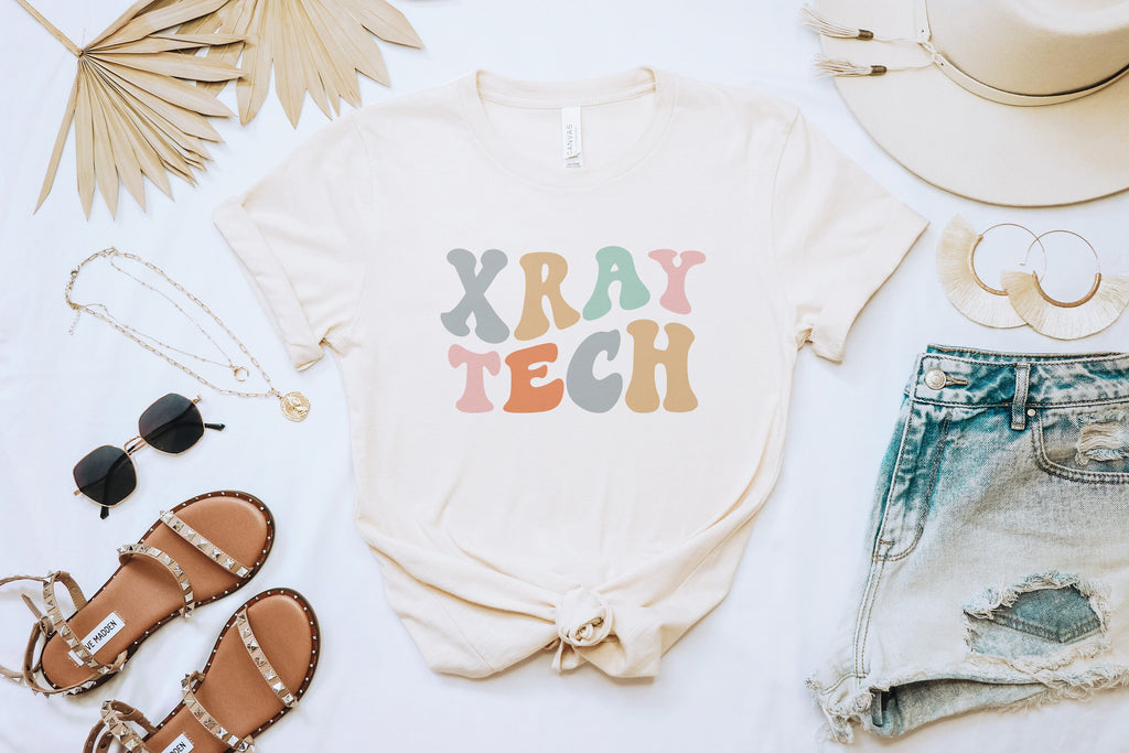 Groovy Xray Tech Shirt, Radiology Team Shirts, Radiologic Technologist Student School Grad, Rad Tech, Radiographer Gift, Unisex Graphic Tee