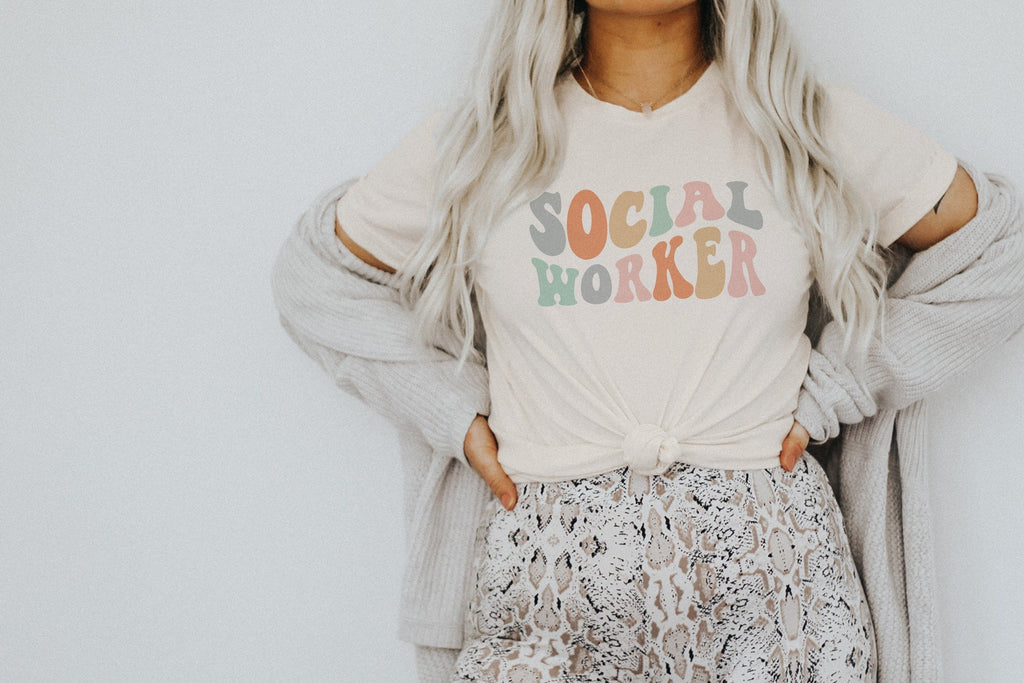 Groovy Social Worker, Social Worker Student Graduation, New Future Healthcare Social Worker Gift, LSW, MSW, Unisex Graphic Tee