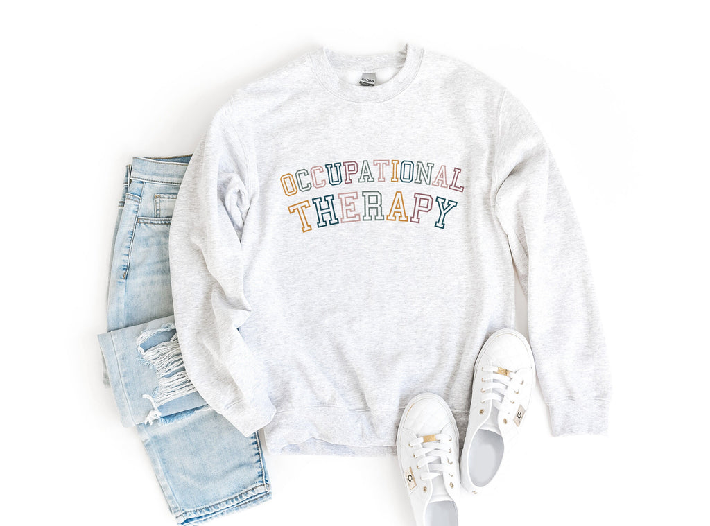 Retro Occupational Therapy Sweater, OT Grad Shirt, Occupational Therapy Student, COTA Gift For Her, OTLife Shirt, Unisex Crewneck Sweatshirt