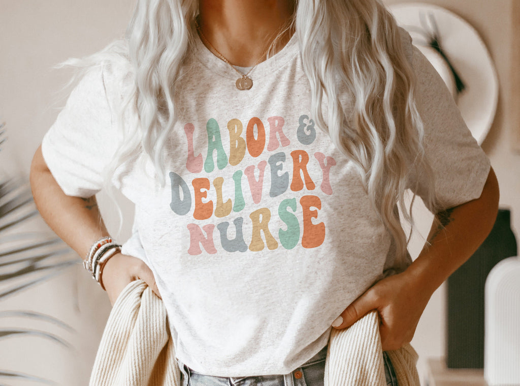 Groovy L&D Nurse Shirt, Labor And Delivery New Future Nurse Gift Idea, Nursing School Student Grad, Nurse Shirts, Unisex Graphic Tee