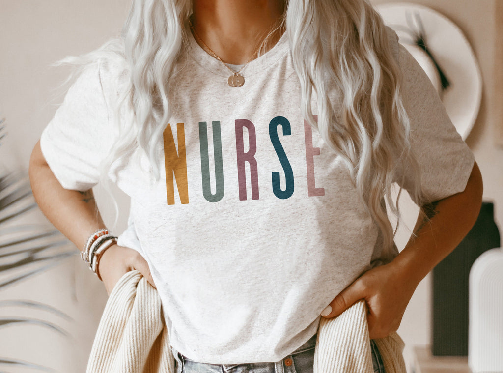 Nurse Multicolor Shirt, New Future Nurse Gift Idea, Nursing School Student Grad, RN LPN, Nurse Shirts, Unisex Graphic Tee