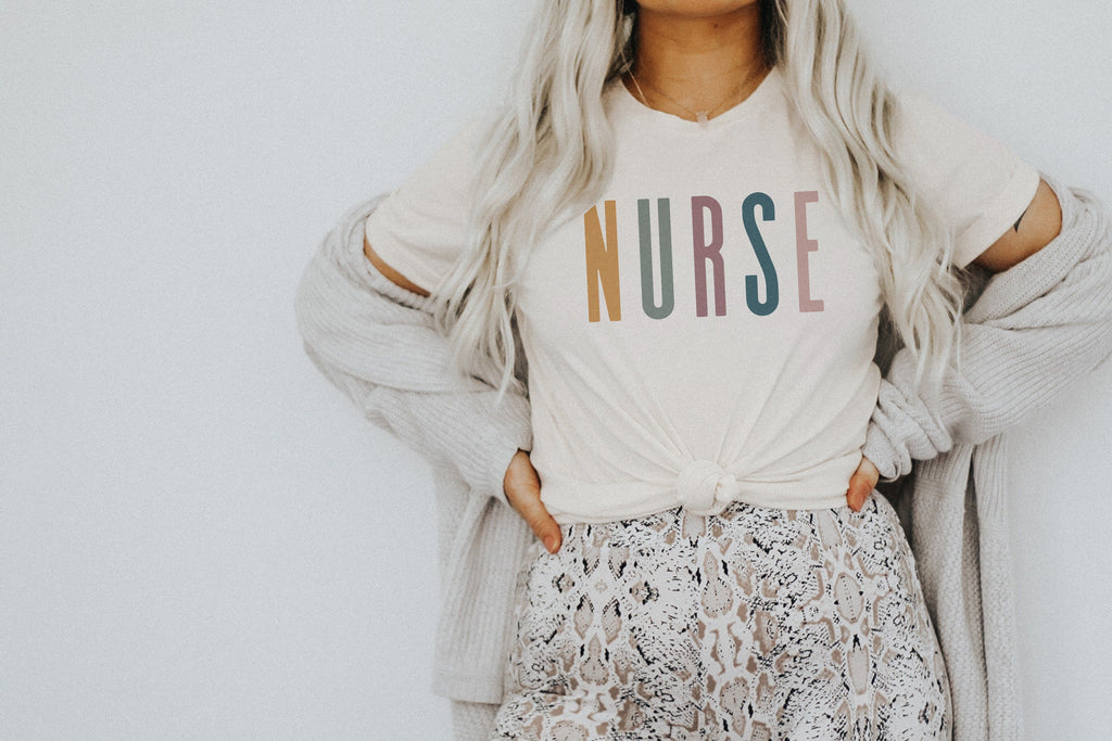 Nurse Multicolor Shirt, New Future Nurse Gift Idea, Nursing School Student Grad, RN LPN, Nurse Shirts, Unisex Graphic Tee