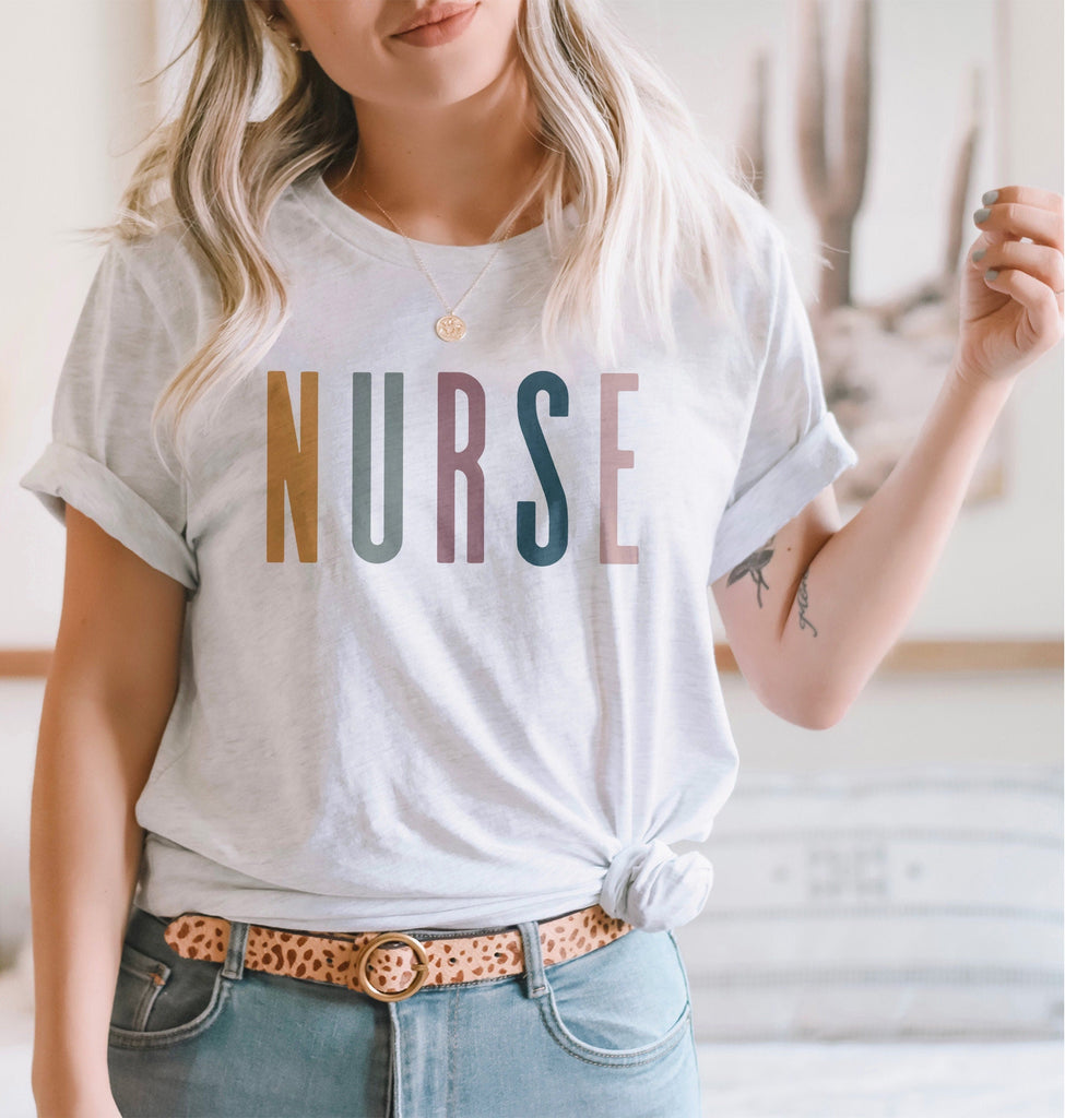 Nurse Multicolor Shirt, New Future Nurse Gift Idea, Nursing School Student Grad, RN LPN, Nurse Shirts, Unisex Graphic Tee