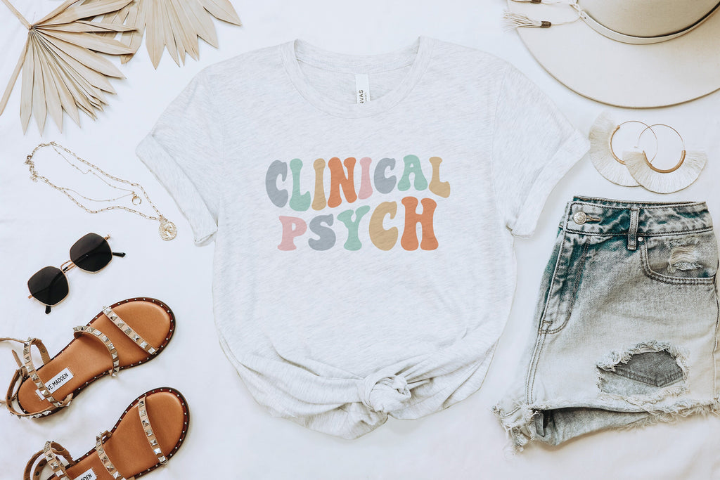 Groovy Clinical Psychologist Shirt, Clinical Psych, Psychology Shirt, Graduation Gift For Student Psychologist, Unisex Graphic Tee