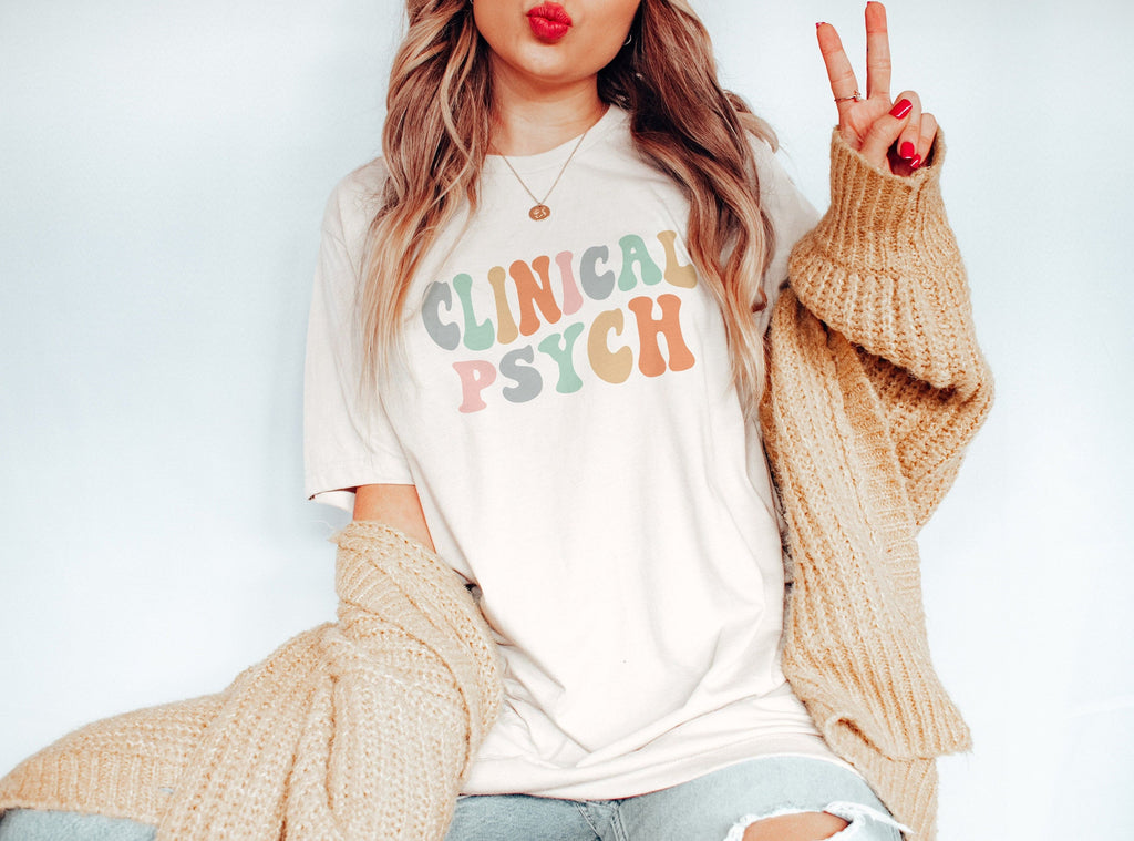 Groovy Clinical Psychologist Shirt, Clinical Psych, Psychology Shirt, Graduation Gift For Student Psychologist, Unisex Graphic Tee