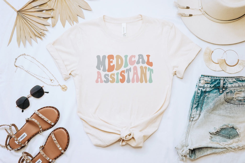 Groovy MA Shirt, Medical Assistant, CMA Shirts, Certified Medical Assistant, Office Group Coworker Gift, Unisex Graphic Tee