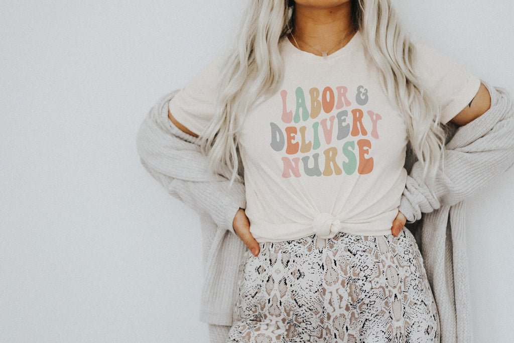 Groovy L&D Nurse Shirt, Labor And Delivery New Future Nurse Gift Idea, Nursing School Student Grad, Nurse Shirts, Unisex Graphic Tee