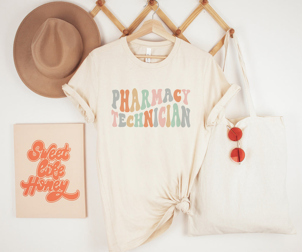 Groovy Pharmacy Tech Shirt, Gift For Pharm Technician, Pharmacy Shirts, Graduation Gift, Pharmacology Student, Unisex Graphic Tee