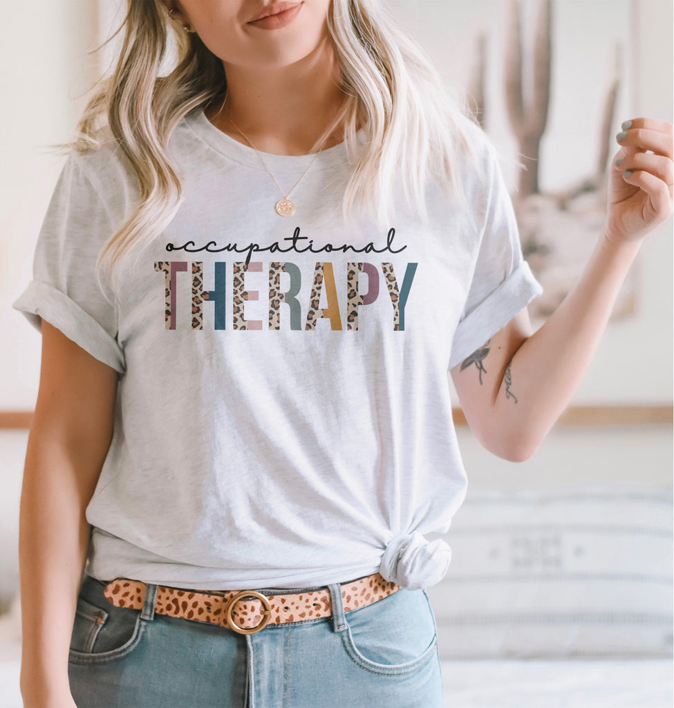 Occupational Therapy Leopard Shirt, OT Shirts, COTA, Assistant Shirt, Graduation Gift, OT Life, Gift For Therapist, Unisex Graphic Tee