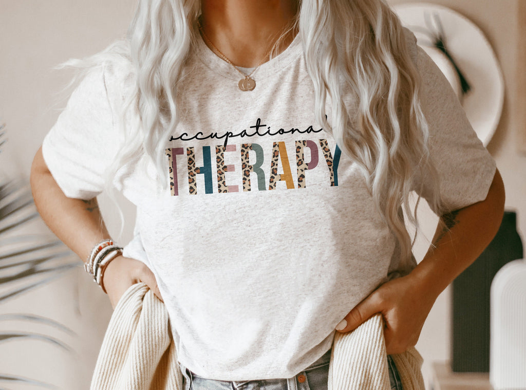 Occupational Therapy Leopard Shirt, OT Shirts, COTA, Assistant Shirt, Graduation Gift, OT Life, Gift For Therapist, Unisex Graphic Tee