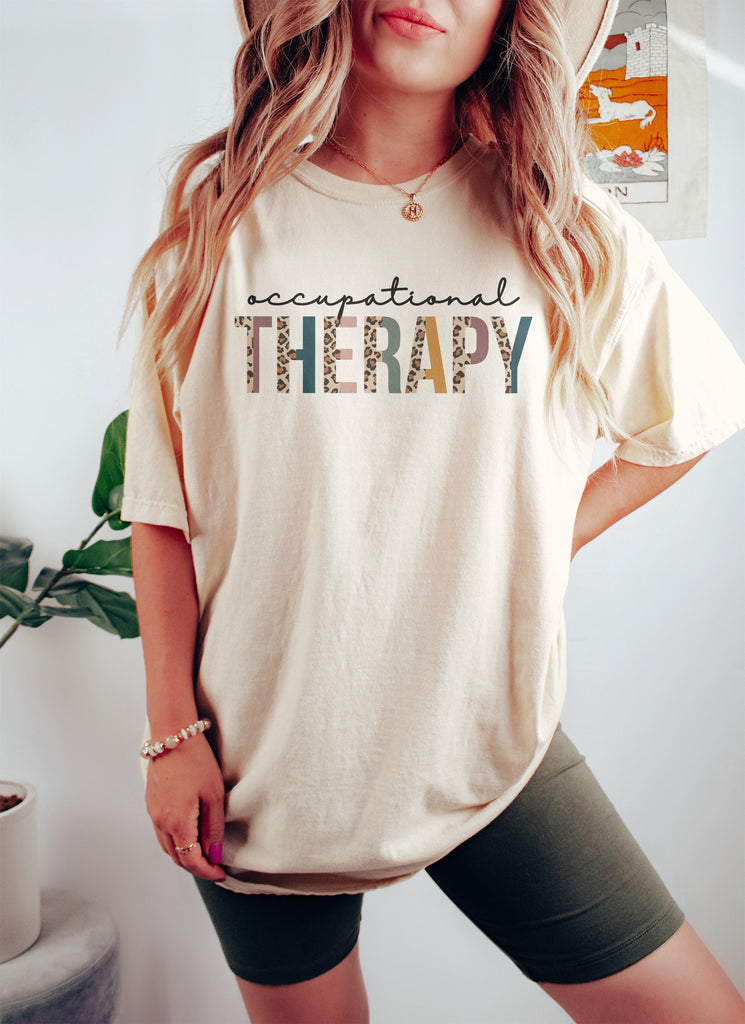 Occupational Therapy Leopard Shirt, OT Shirts, COTA, Assistant Shirt, Graduation Gift, OT Life, Gift For Therapist, Unisex Graphic Tee