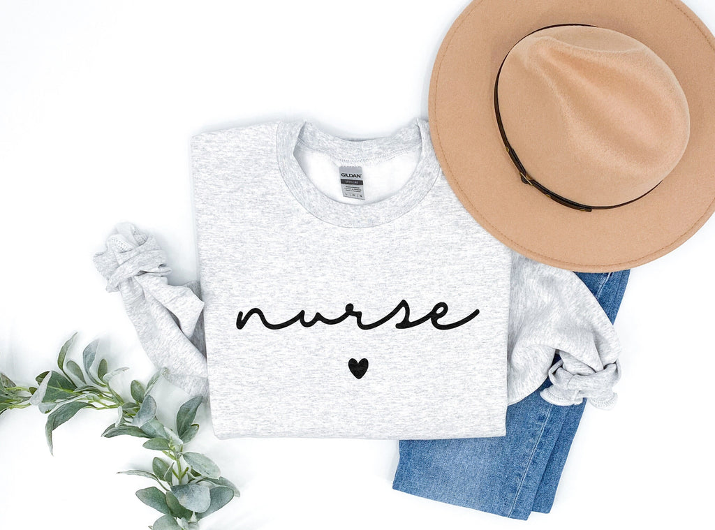 Nurse Love Sweatshirt, Retro Nurse Shirts, Graduation Gift, Nursing School, Nurses Week Appreciation, RN, Unisex Crewneck Sweatshirt