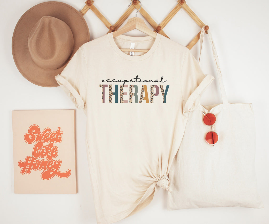 Occupational Therapy Leopard Shirt, OT Shirts, COTA, Assistant Shirt, Graduation Gift, OT Life, Gift For Therapist, Unisex Graphic Tee