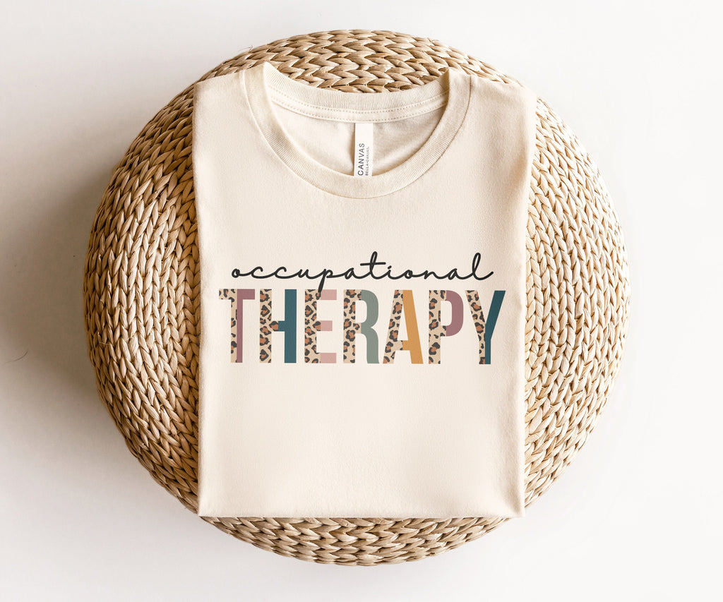 Occupational Therapy Leopard Shirt, OT Shirts, COTA, Assistant Shirt, Graduation Gift, OT Life, Gift For Therapist, Unisex Graphic Tee