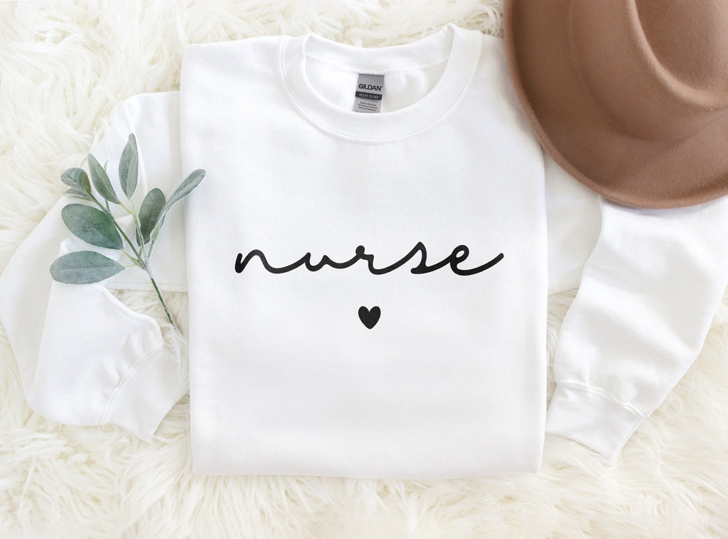 Nurse Love Sweatshirt, Retro Nurse Shirts, Graduation Gift, Nursing School, Nurses Week Appreciation, RN, Unisex Crewneck Sweatshirt