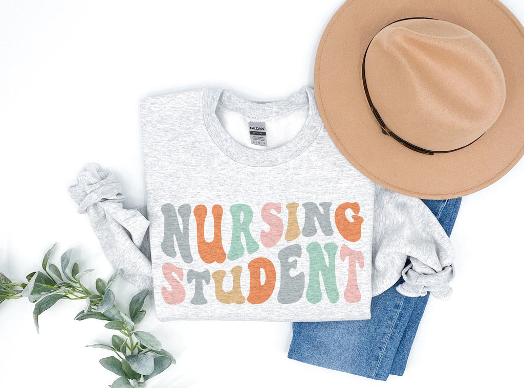 Groovy Nursing Student Sweatshirt, Future Nurse Shirt, Gift For New Nurse To Be, Nursing School Clinicals, Unisex Crewneck Sweatshirt