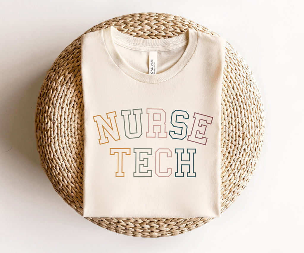 Retro Nurse Tech Shirt, Nurse Technician, NT Shirt, New Future Nurse Gift Idea, Nurses Aide, Nurse Life, Unisex Graphic Tee